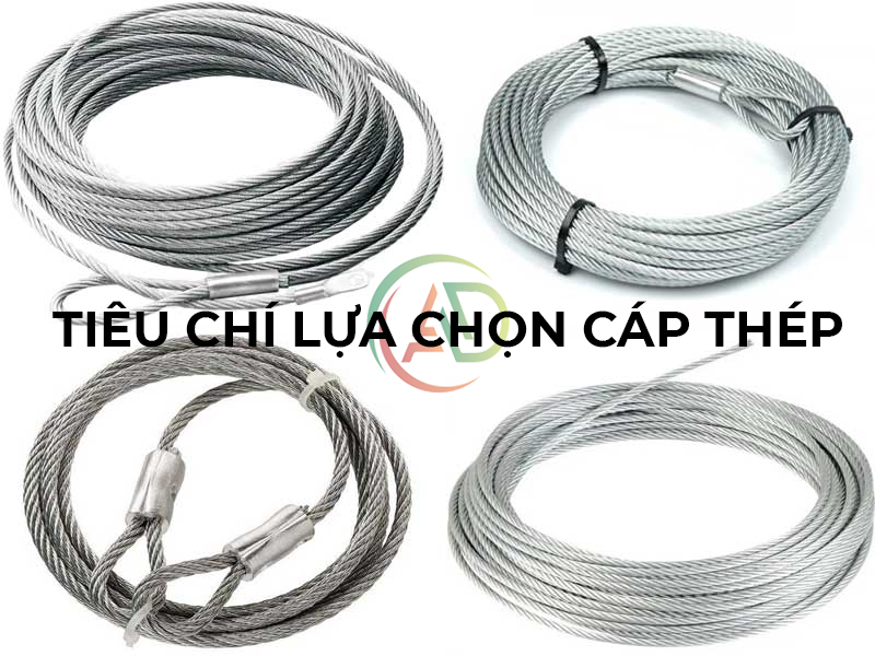 Tiêu chí cần biết khi chọn dây cáp thép phù hợp với nhu cầu