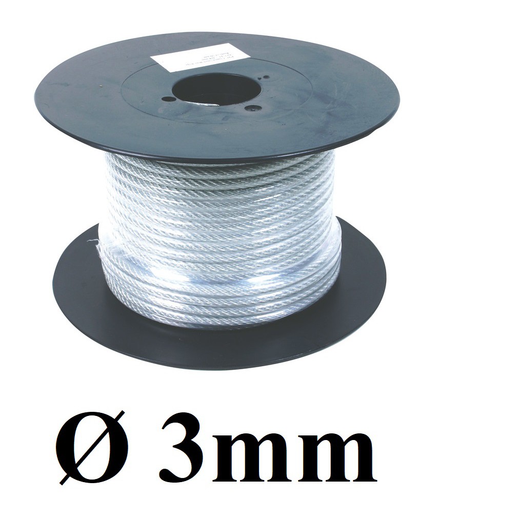 Dây cáp thép bọc nhựa 3mm