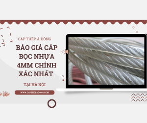 Báo giá cáp bọc nhựa 4mm chính xác nhất tại Hà Nội