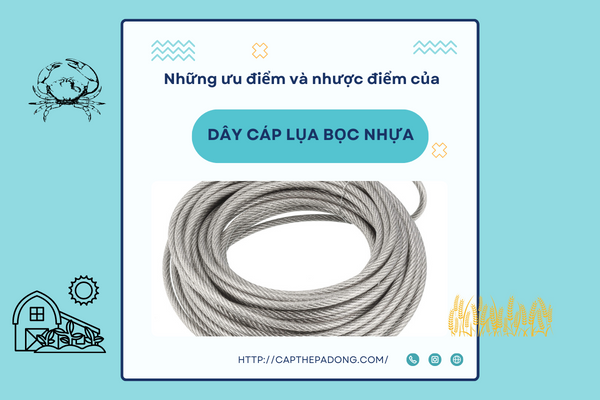 Những ưu điểm và nhược điểm của dây cáp lụa bọc nhựa