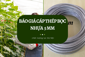 Báo giá cáp thép bọc nhựa 5 mm chất lượng tại Hà Nội